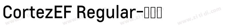 CortezEF Regular字体转换